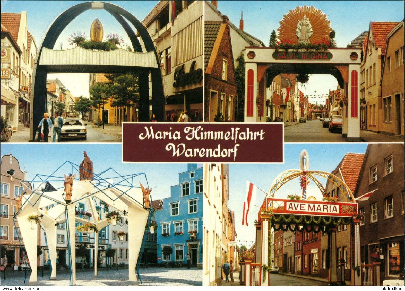 Ansichtskarte Warendorf Aufbauten - Maria Himmelfahrt 1988 - Warendorf