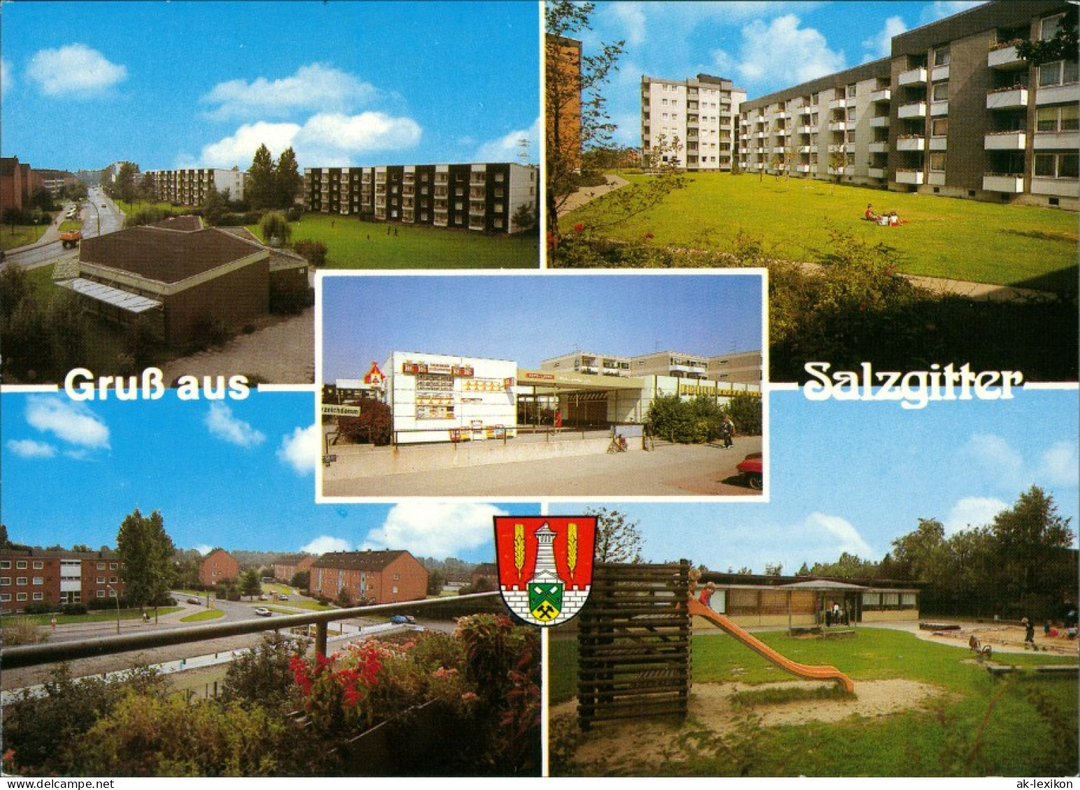 Ansichtskarte Lebenstedt-Salzgitter Neubaugebiet Mit Spielplatz 1986 - Salzgitter