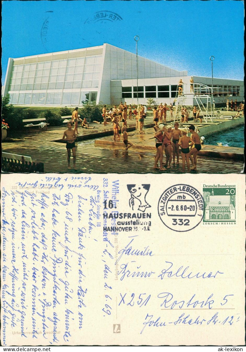 Ansichtskarte Lebenstedt-Salzgitter Hallen Und Freibad 1960 - Salzgitter