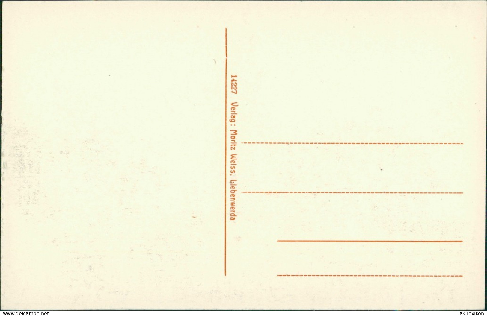 Ansichtskarte Bad Liebenwerda Partie An Der Villa 1914 Rote Schrift - Bad Liebenwerda