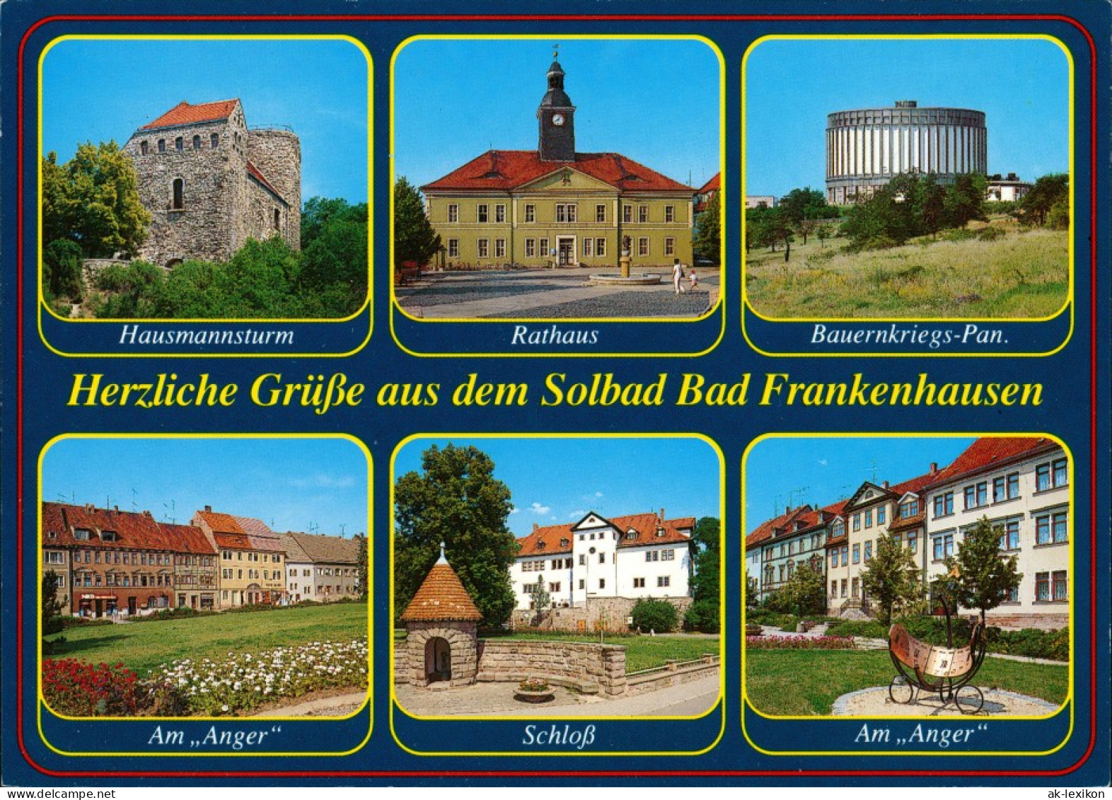 Bad Frankenhausen 6 Ansichten Ua. Hausmannsturm, Rathaus, Anger, Schloss 1996 - Bad Frankenhausen