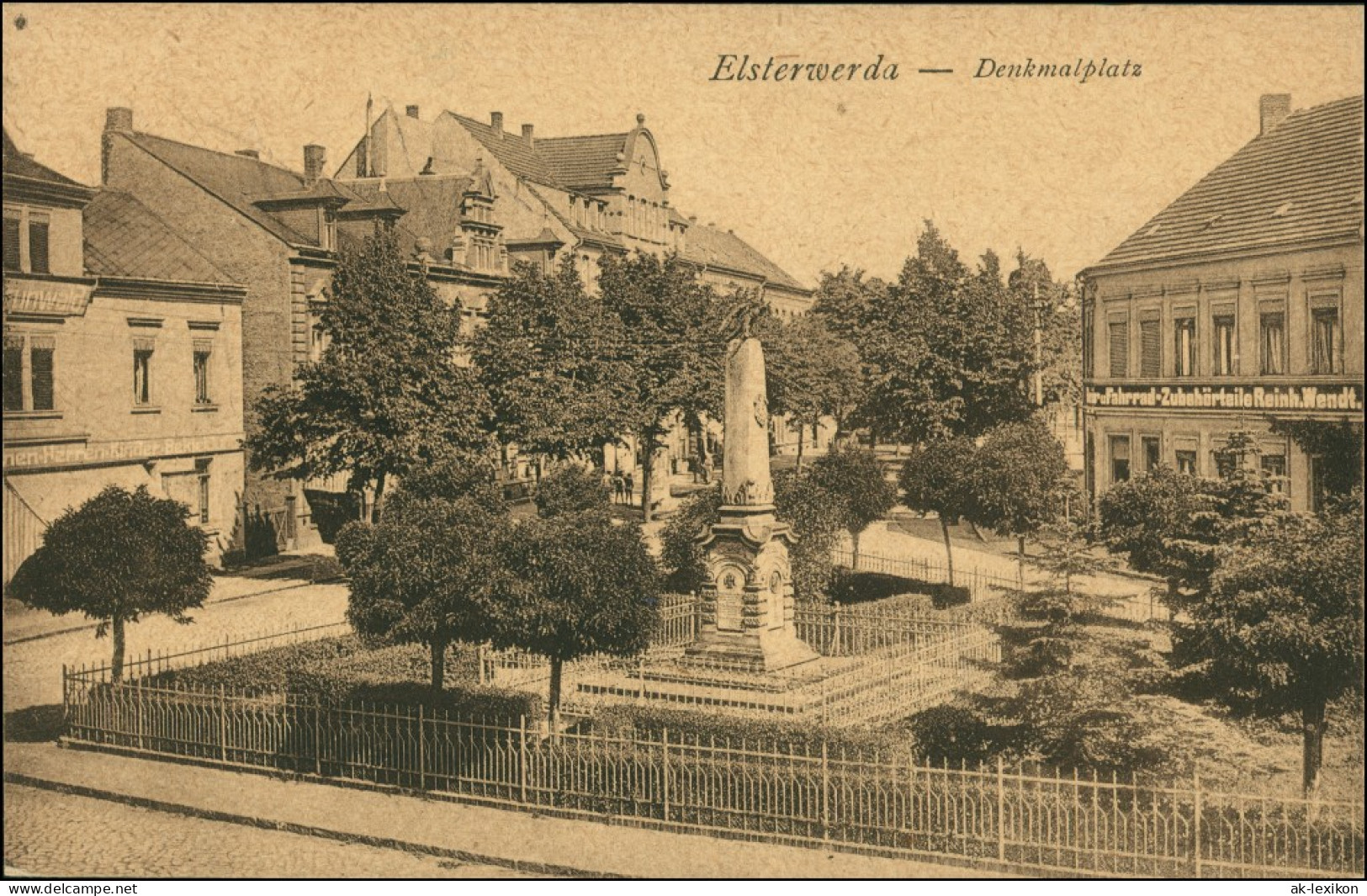 Ansichtskarte Elsterwerda Wikow Denkmalplatz C1913  - Elsterwerda