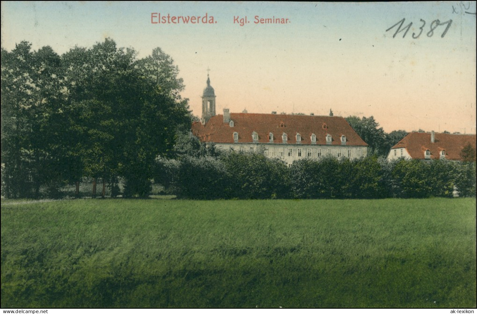 Ansichtskarte Elsterwerda Wikow Seminar 1913 - Elsterwerda