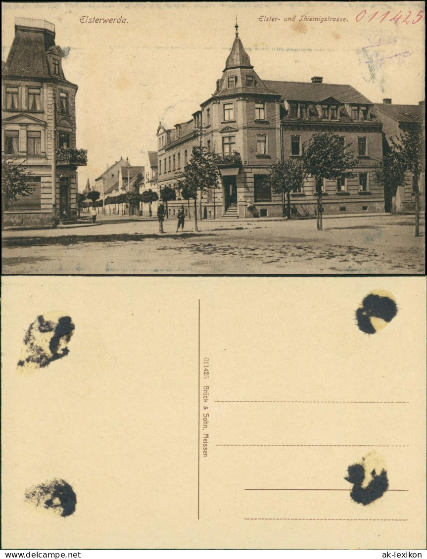 Ansichtskarte Elsterwerda Wikow Elsterstraße Und Thiemigstrasse 1916 - Elsterwerda