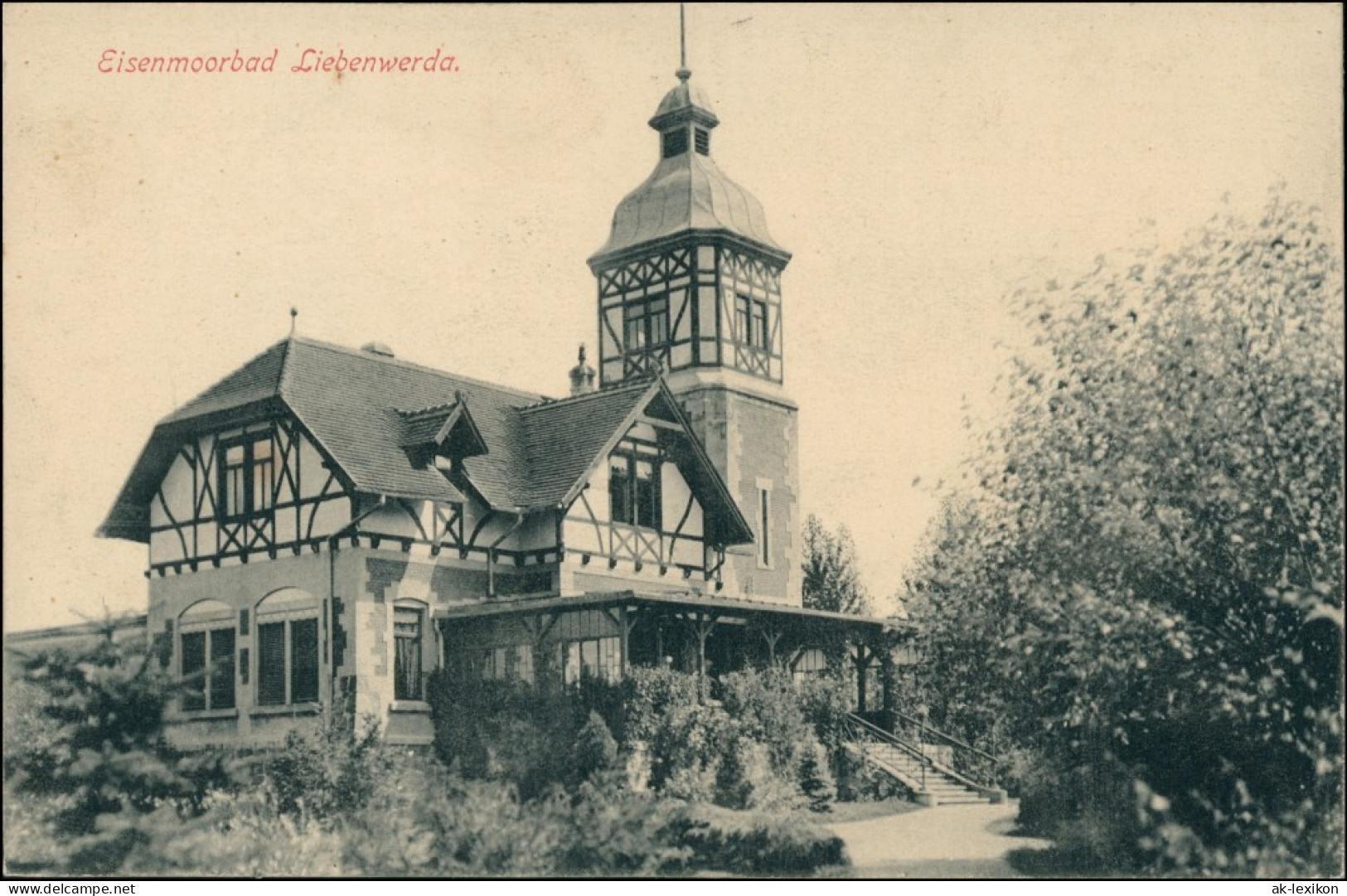 Ansichtskarte Bad Liebenwerda Partie An Der Villa 1914 B - Bad Liebenwerda