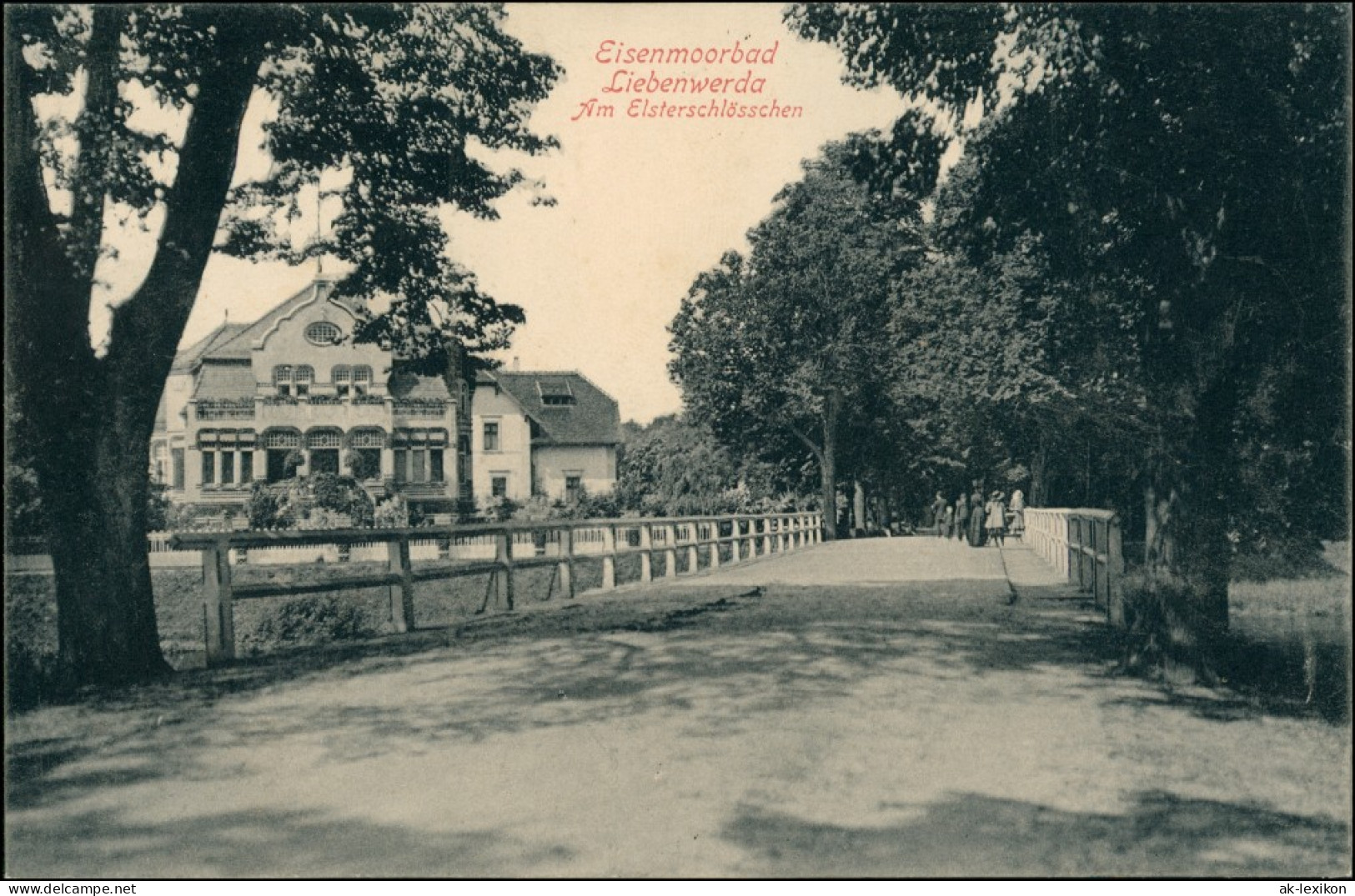 Ansichtskarte Bad Liebenwerda Straße Am Elsterschlößchen 1915 - Bad Liebenwerda
