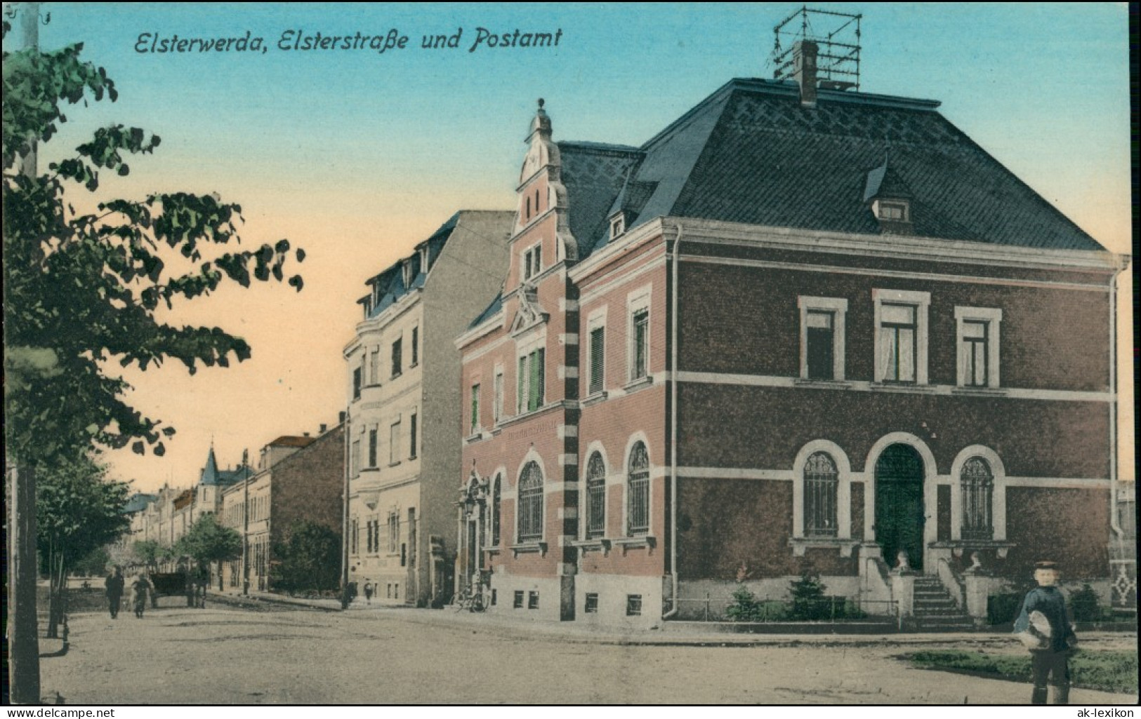 Ansichtskarte Elsterwerda Wikow Elsterstraße - Coloriert 1913 - Elsterwerda