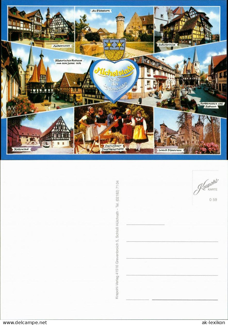 Michelstadt Mehrbildkarte Ungelaufen  Ansichten Ua. Trachtengruppe 1997 - Michelstadt