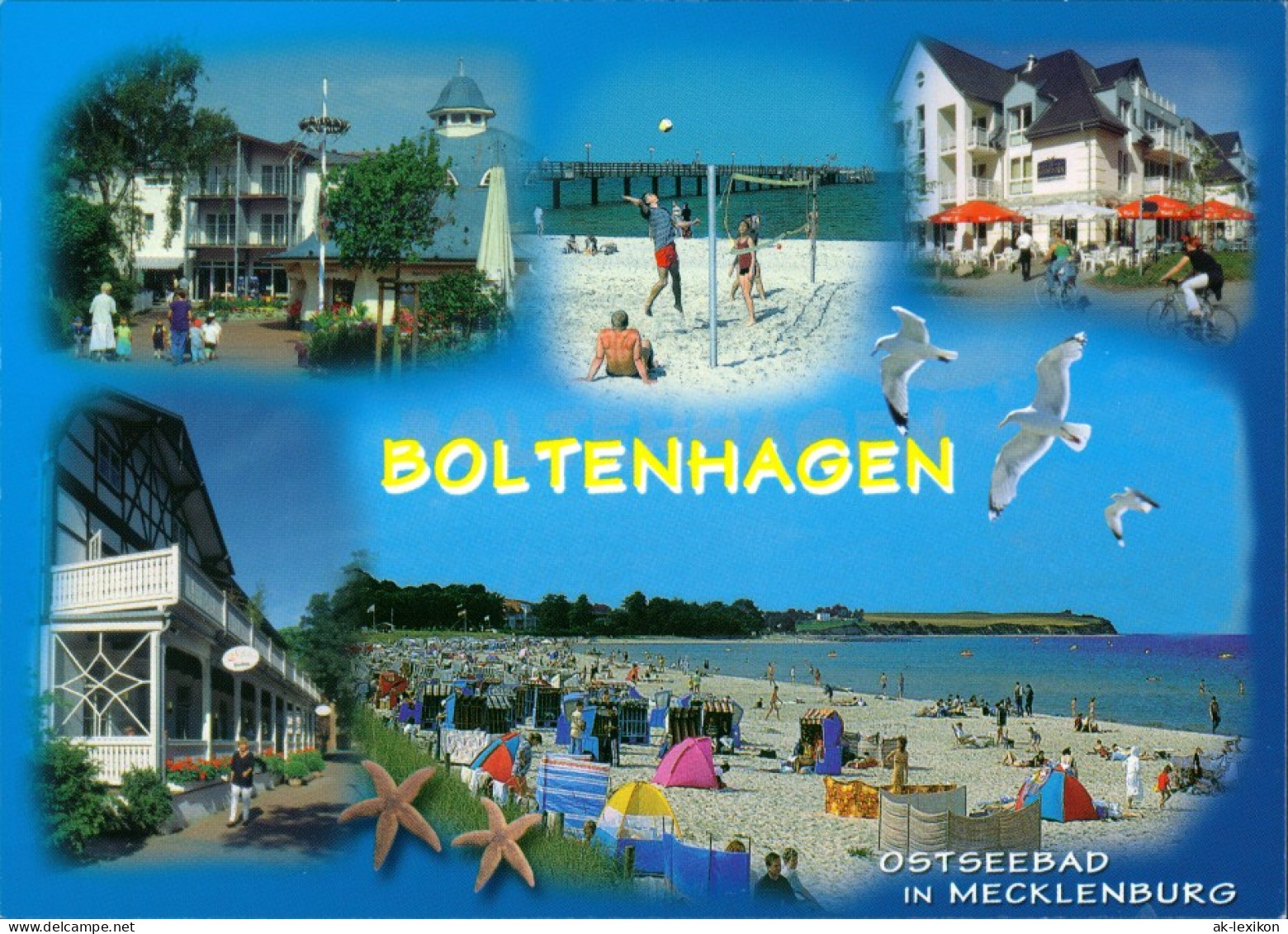 Ansichtskarte Boltenhagen Strand Mit Badegästen, Häuser 1995 - Boltenhagen