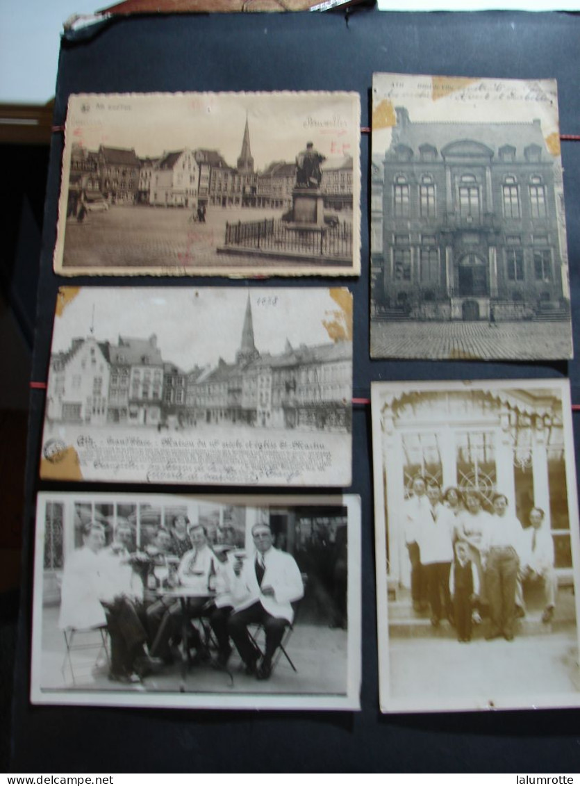 CP. 5406. Lot De 5 Cartes Postales De La Ville D'Ath, Place, Hôtel De Ville Et Terrasse De Café à Déterminer - Ath