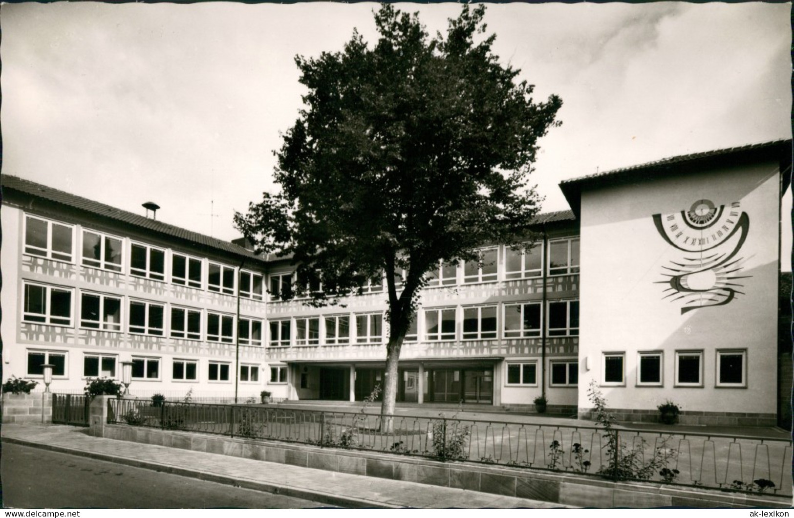 Ansichtskarte Deidesheim Volksschule 1962 - Deidesheim