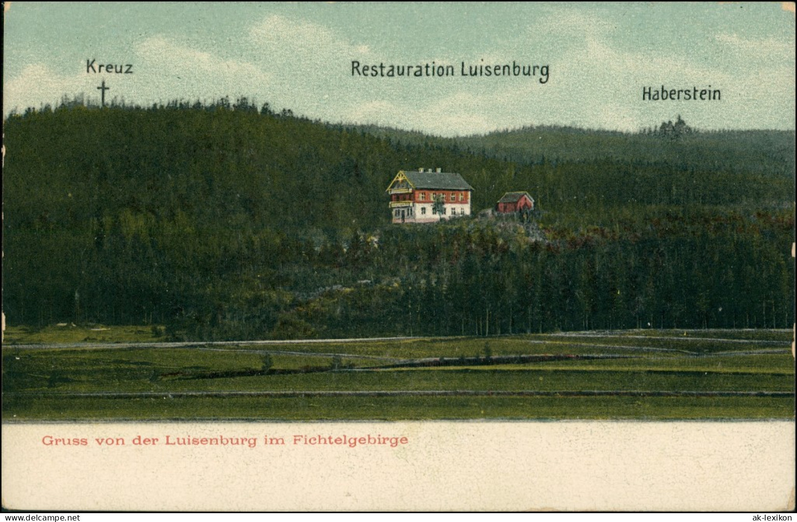 Luisenburg-Wunsiedel (Fichtelgebirge) Restauration Luisenburg 1909 - Wunsiedel
