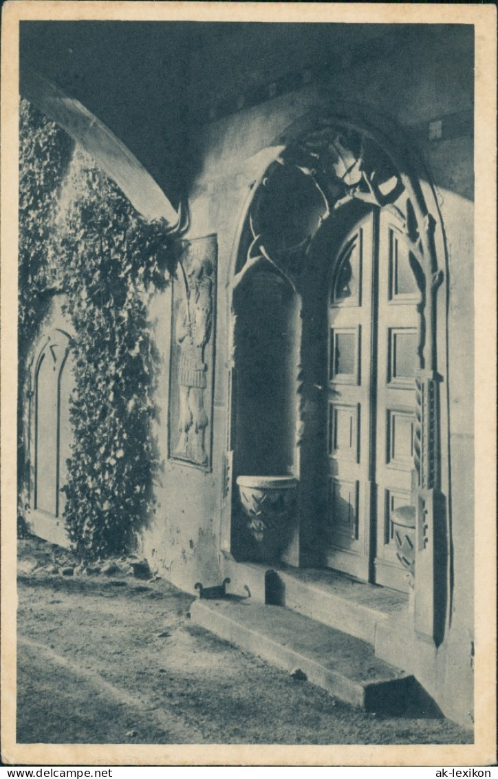 Ansichtskarte Glauchau Schloss Portal Hinterglauchau (Castle Postcard) 1920 - Glauchau