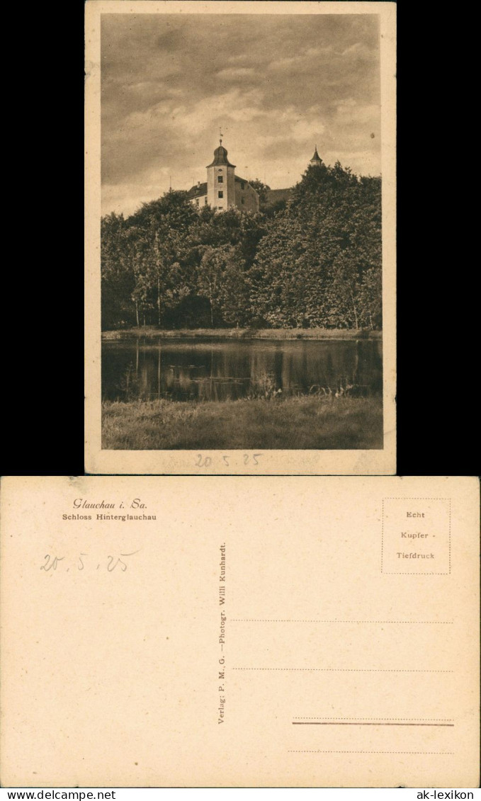 Ansichtskarte Glauchau Partie Am Schloss (Castle) Hinterglauchau 1925 - Glauchau