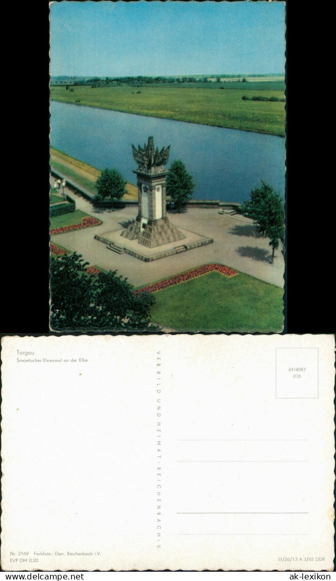 Ansichtskarte Torgau Sowjetisches Ehrenmal An Der Elbe 1962 - Torgau