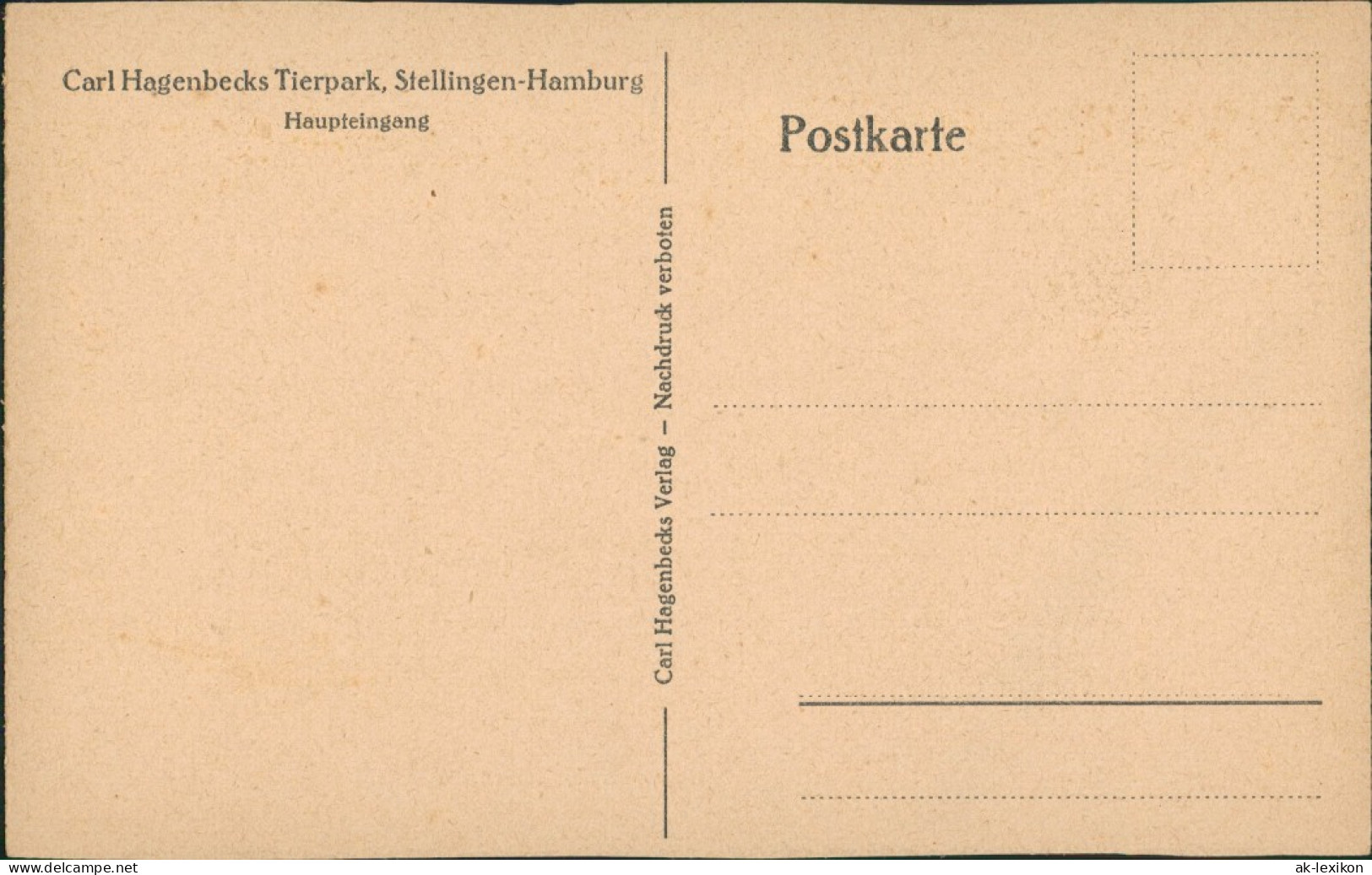 Ansichtskarte Stellingen-Hamburg Tierpark Hagenbeck Kasse Menschen 1932 - Stellingen