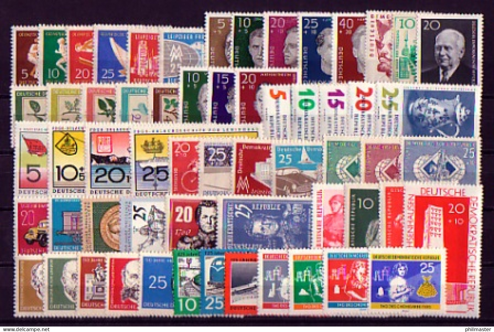 746-806 DDR-Jahrgang 1960 Komplett Mit Block 16, Postfrisch ** / MNH - Collections Annuelles