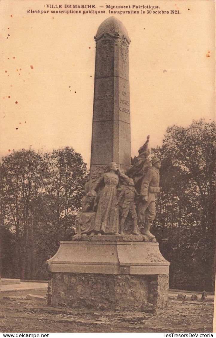 BELGIQUE - Marche - Monument Patriotique - Inauguration Le 30 Octobre 1921 - Carte Postale Ancienne - Marche-en-Famenne