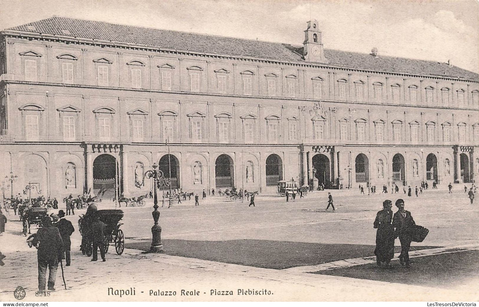 ITALIE - Napoli - Palazzo Real - Plazza Plebiiscito - Vue Générale - Animé - Carte Postale Ancienne - Napoli (Neapel)