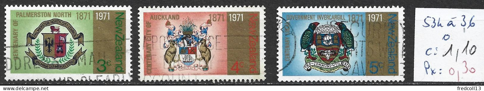 NOUVELLE-ZELANDE 534 à 36 Oblitérés Côte 1.10 € - Used Stamps