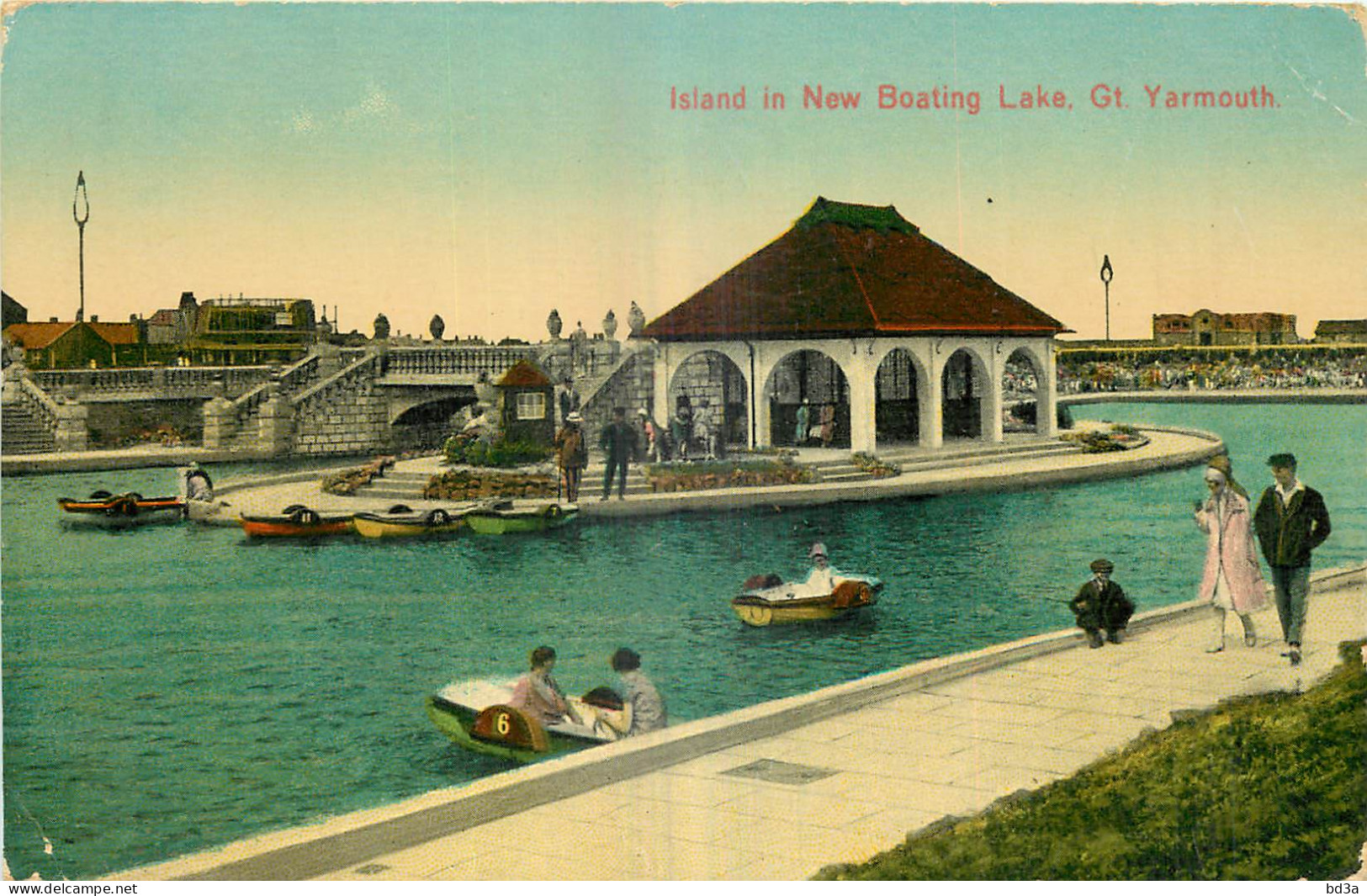 ANGLETERRE  ISLAND IN NEW BOATING LAKE GT YARMOUTH - Great Yarmouth