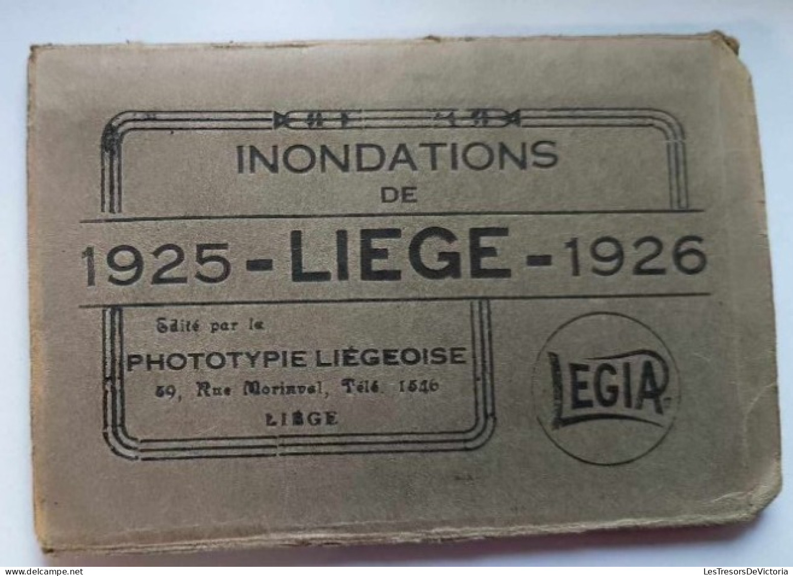 Carnet De Cartes Complet - Belgique - Liège - Inondations - 1925-1926 - Cartes Postales Anciennes - Andere & Zonder Classificatie