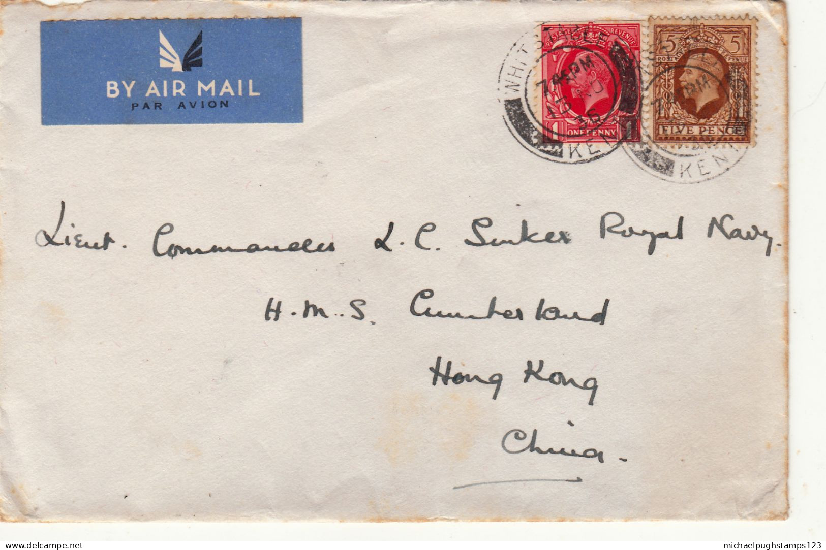 G.B. / Airmail / Surrey / Hongkong / Photogravure S - Unclassified