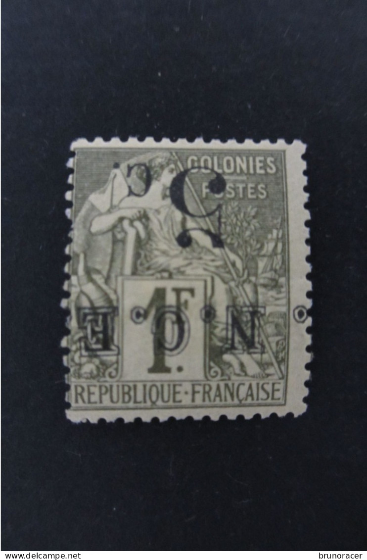 Nelle CALEDONIE N°10a. SURCHARGE RENVERSEE  NEUF* TB  COTE 70 EUROS VOIR SCANS - Neufs