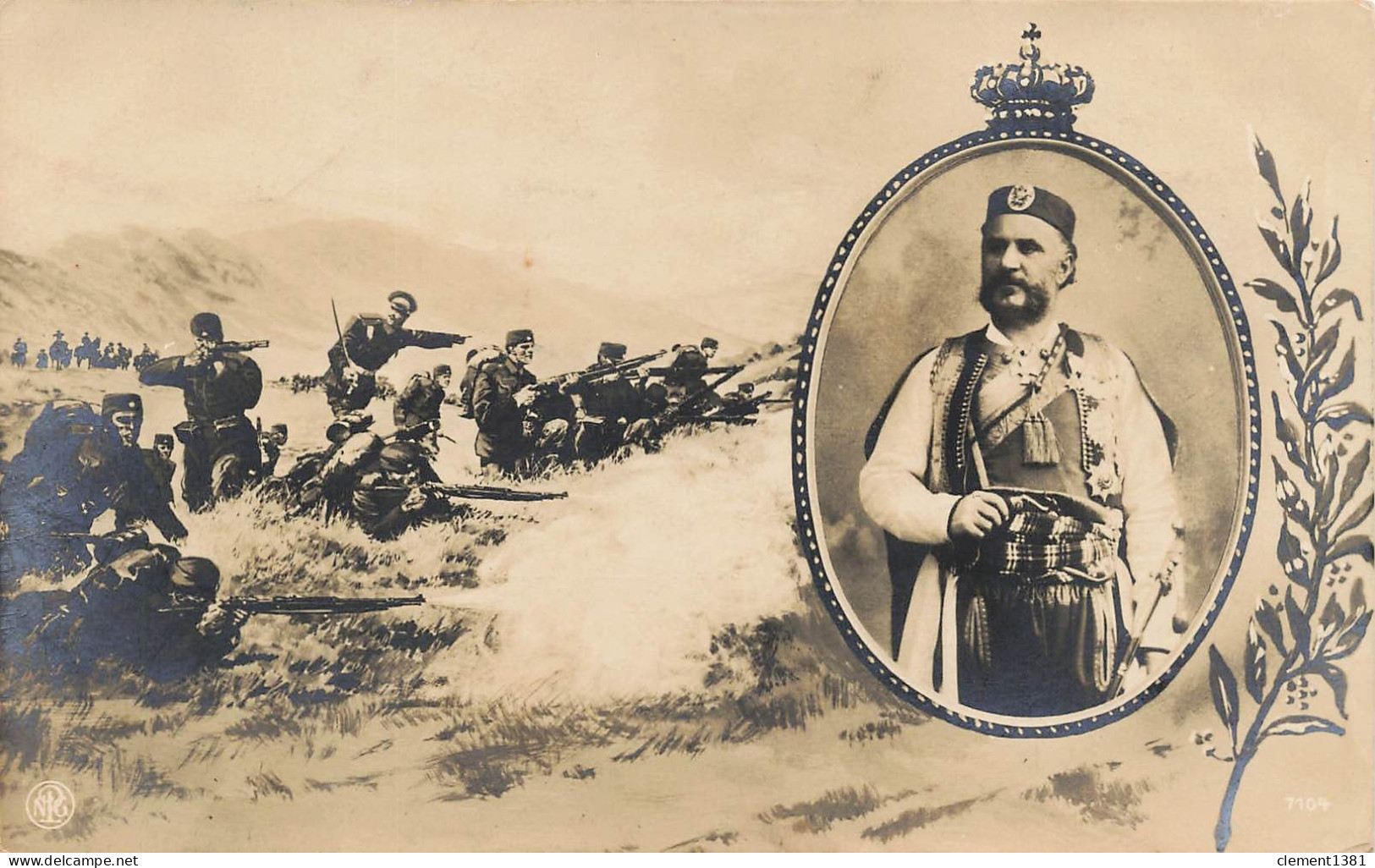 Montenegro Nicolas 1er Militaria Balkan War - Montenegro
