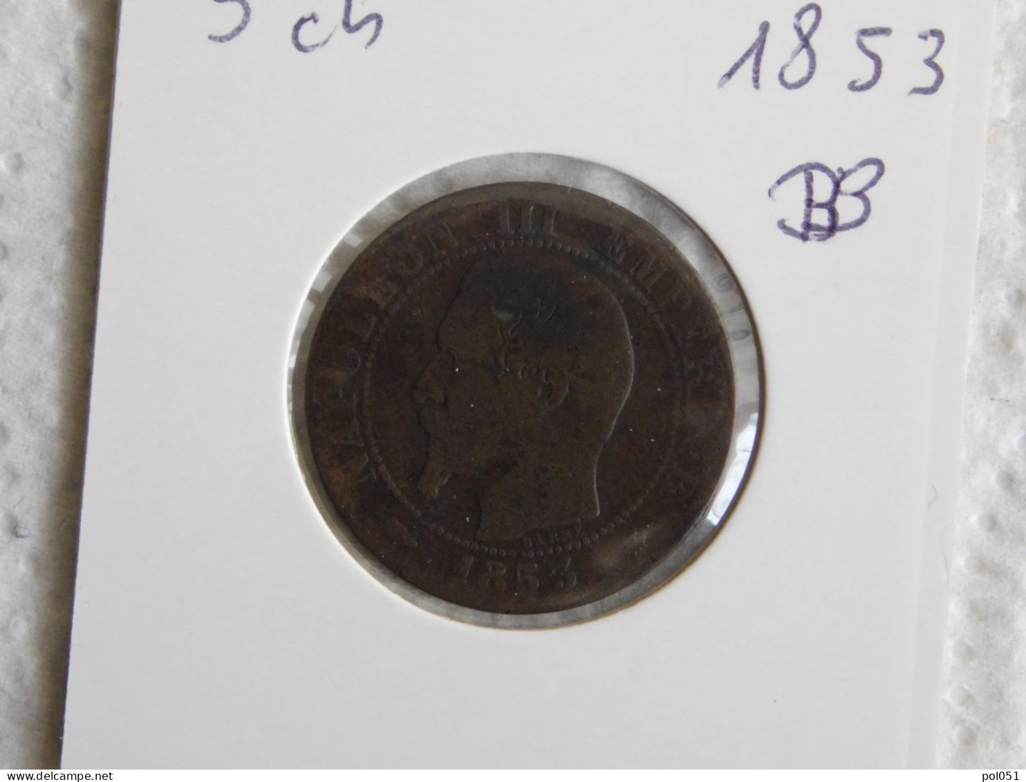 France 5 Centimes 1853 BB (89) - 5 Centimes