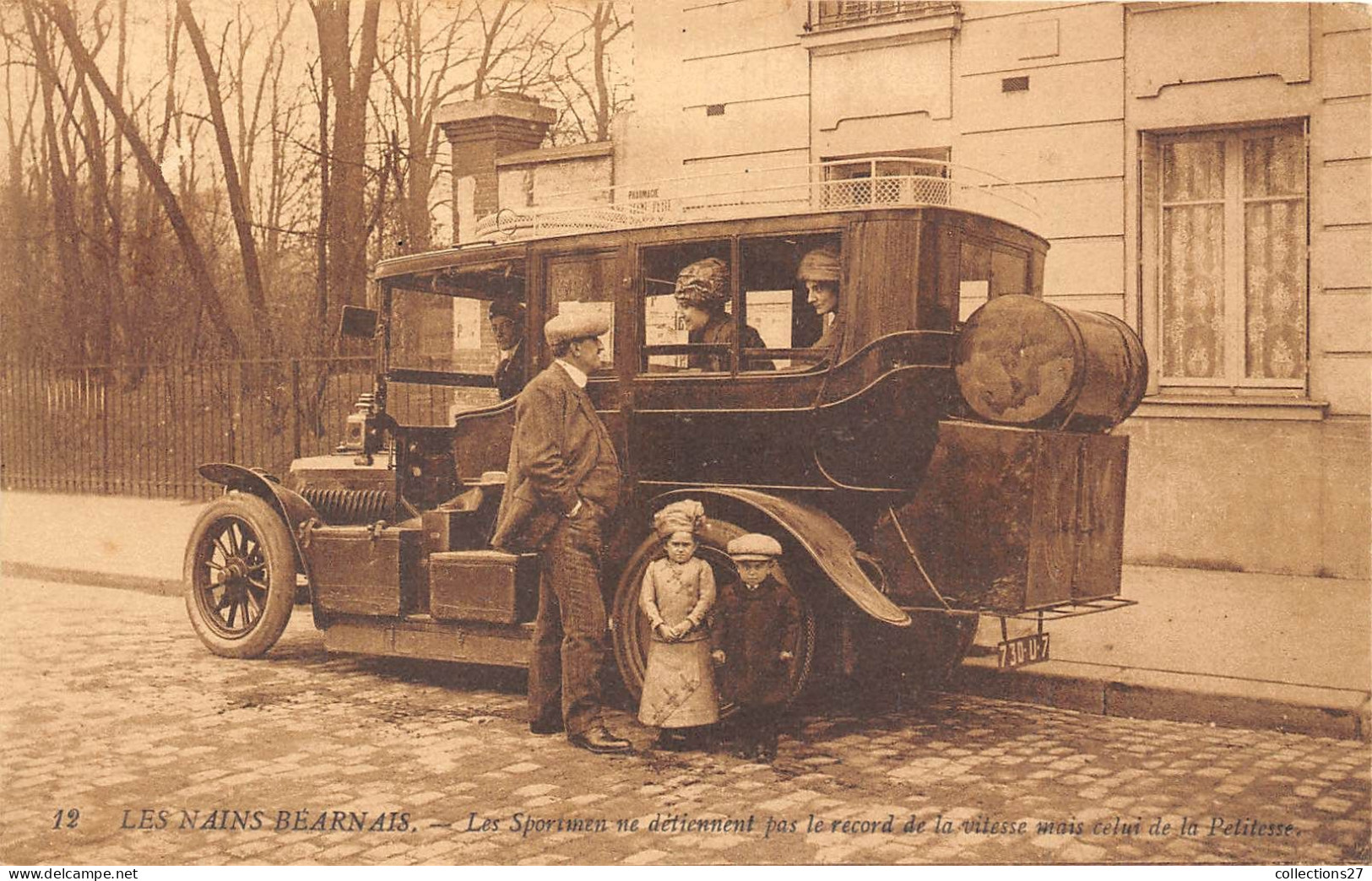 64-BEARN- LES NAINS BEARNAIS- LES SPORTMEN NE DETIENNENT PAS LE RECORD DE LA VITESSE MAIS DE LA PETITESSE ( VOIR VOITURE - Bearn