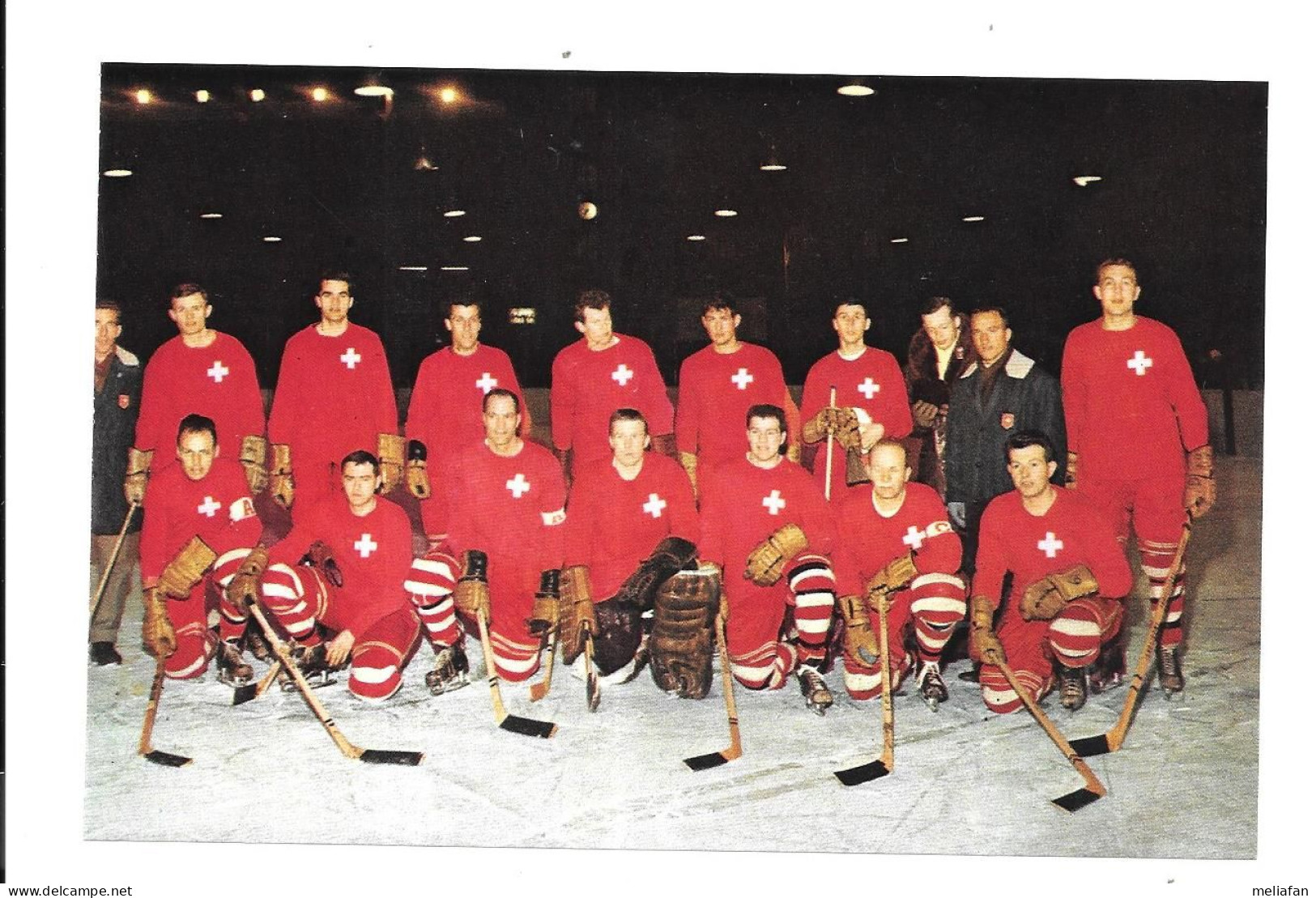 EC74 - IMAGE JUWO - HOCKEY SUR GLACE EQUIPE DE SUISSE 1963 - Sports D'hiver