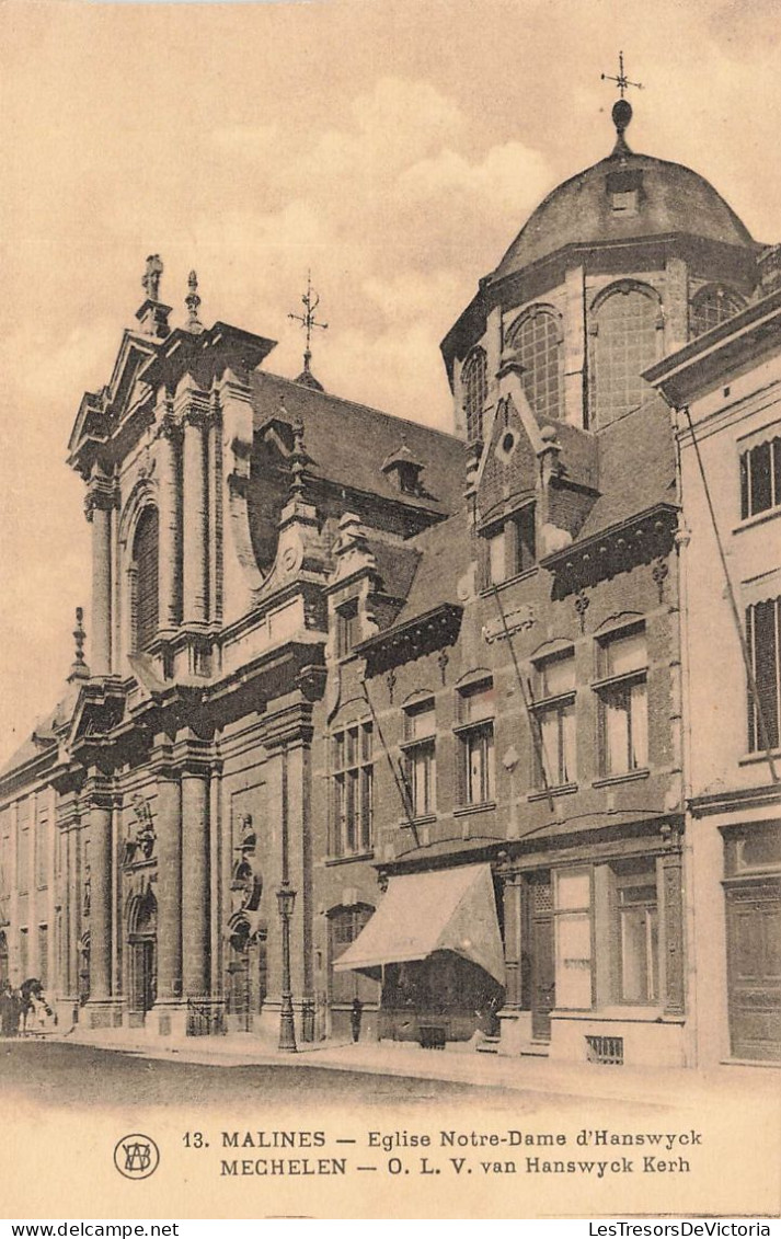 BELGIQUE - Malines - Vue Sur L'église Notre Dame D'Hanswyck - Carte Postale Ancienne - Mechelen