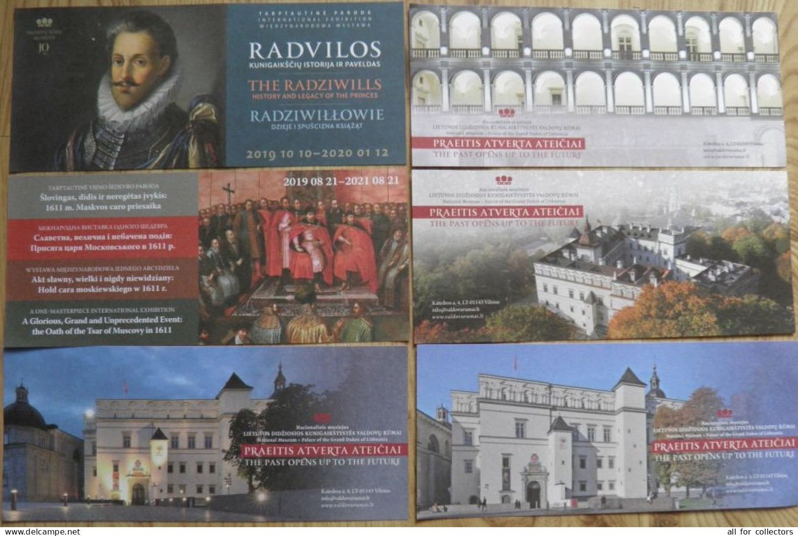 6 Different View Tickets To National Museum - Palace Of The Grand Dukes Of Lithuania - Biglietti D'ingresso