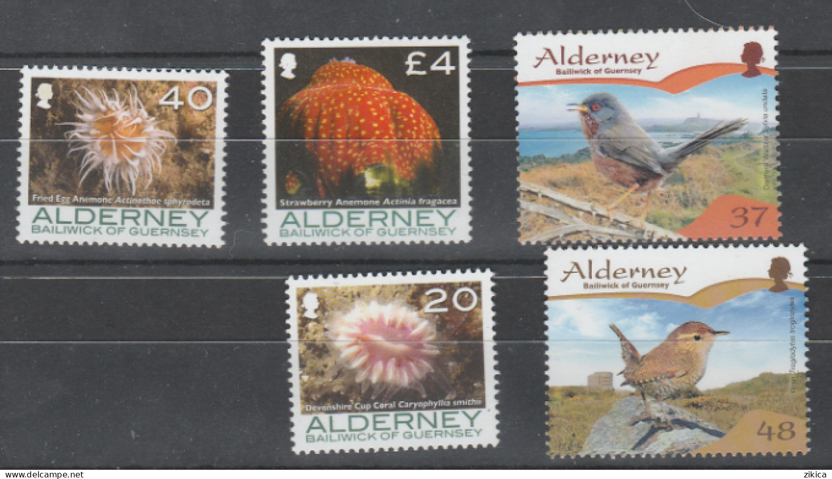 Alderney - LOT - 5 Stamps ( Flora Fauna ) MNH** - Alderney