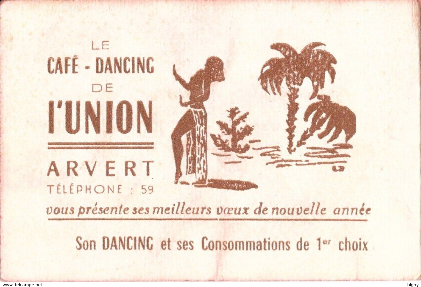 ARVERT (17-Charente-Maritime) Calendrier 1956 " Café-Dancing De L' UNION " - Petit Format : 1941-60