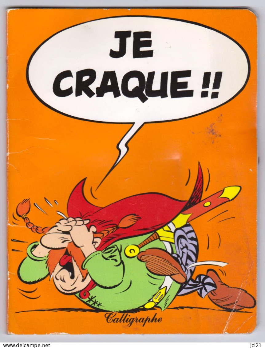 Cahier écolier Partiellement écrit " OBELIX - ASTERIX  " Calligraphe 1985 _RLVP127a&b - Autres & Non Classés