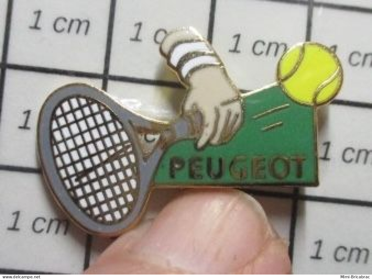 715A  Pin's Pins / Beau Et Rare / SPORTS / OPEN PEUGEOT TENNIS Par DEMONS & MERVEILLES - Tenis