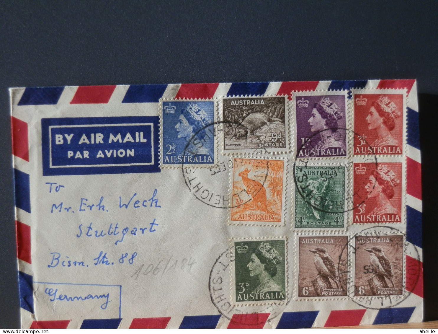 1O6/184  LETTER TO GERMANY  1955 - Brieven En Documenten