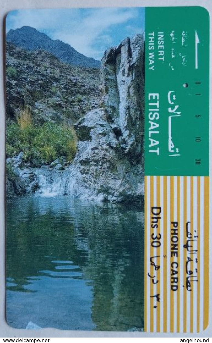 UAE Etisalat Dhs. 30 Tamura Card - Fresh Water Pole - Ver. Arab. Emirate