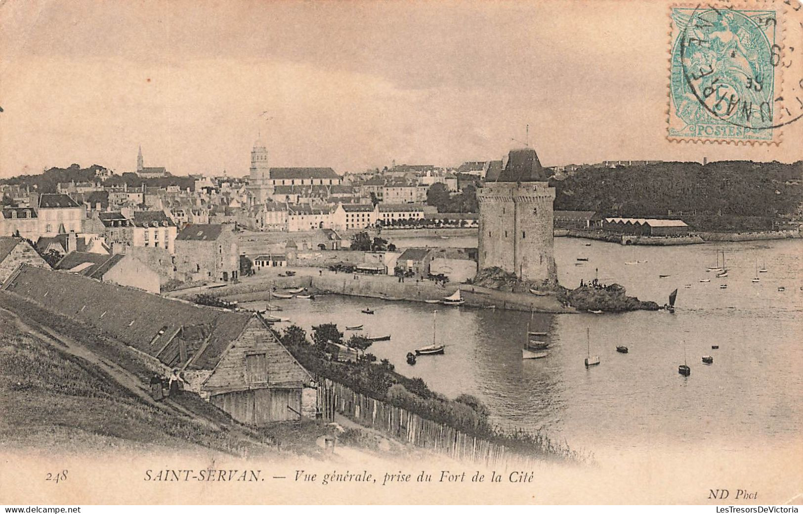 FRANCE - Saint Servan - Vue Générale - Prise Du Fort De La Cité - Carte Postale Ancienne - Saint Servan