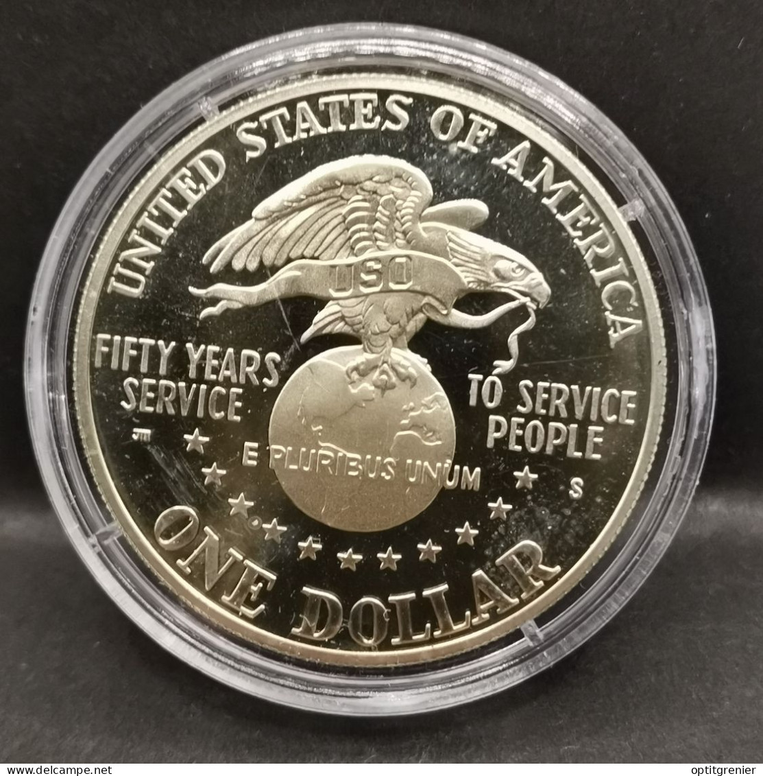 1 DOLLAR ARGENT BE 1991 S DRAPEAU DE L' USO 321275 EX. / SILVER PROOF USA - Zonder Classificatie