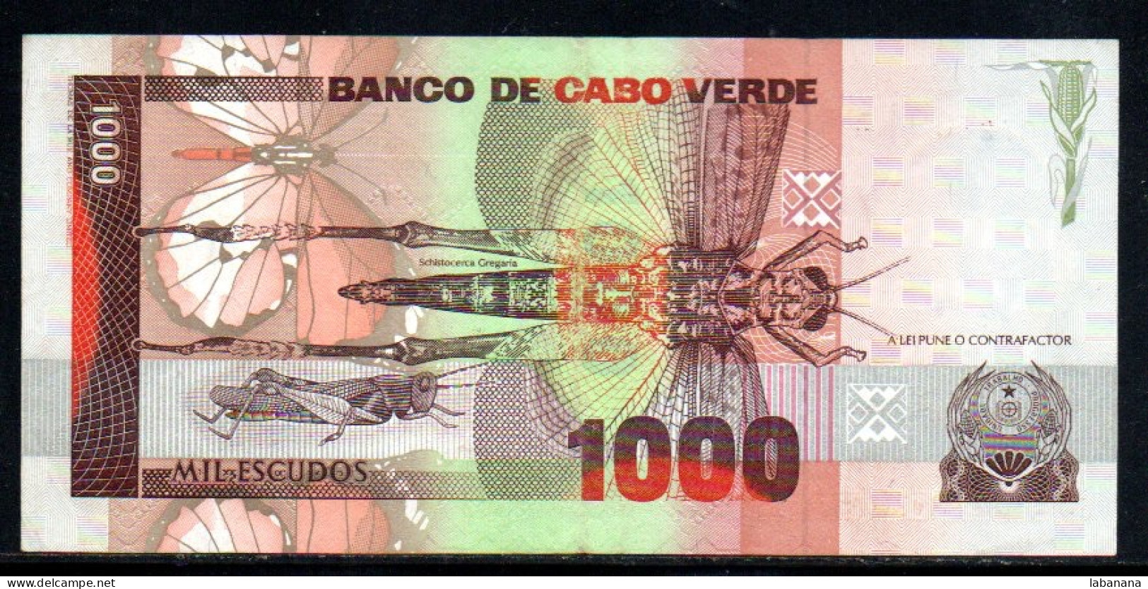 685-Cap Vert 1000 Escudos 1989 GT220 Neuf/unc - Cabo Verde