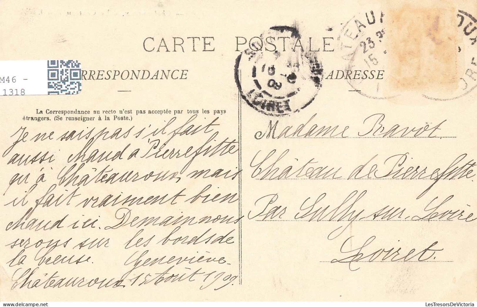 FRANCE - Châteauroux - Château Raoul - Carte Postale Ancienne - Chateauroux