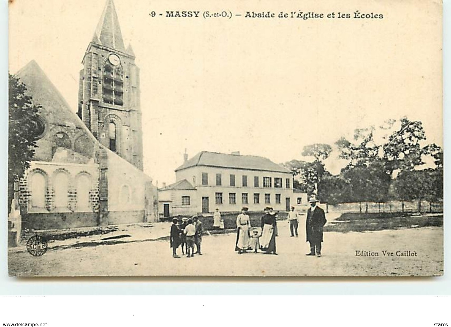 MASSY - Abside De L'Eglise Et Les Ecoles - Massy