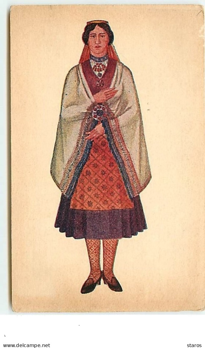 Modèle De Costume Dessiné Par Ansis Cirulis - Lettonie