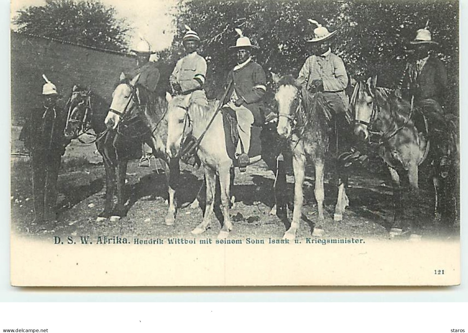 NAMIBIE - D.S.W. Afrika - Hendrik Wittboi Mit Seinem Sohn Isaak U. Kriegsminister - Namibië