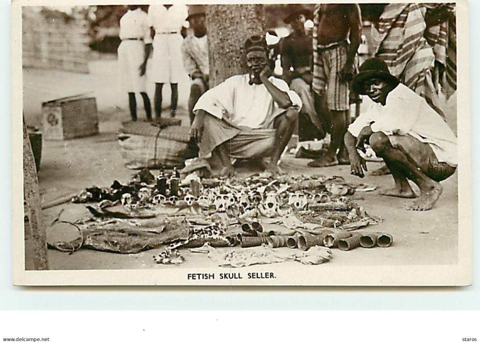 NIGERIA - Fetish Skull Seller - Nigeria