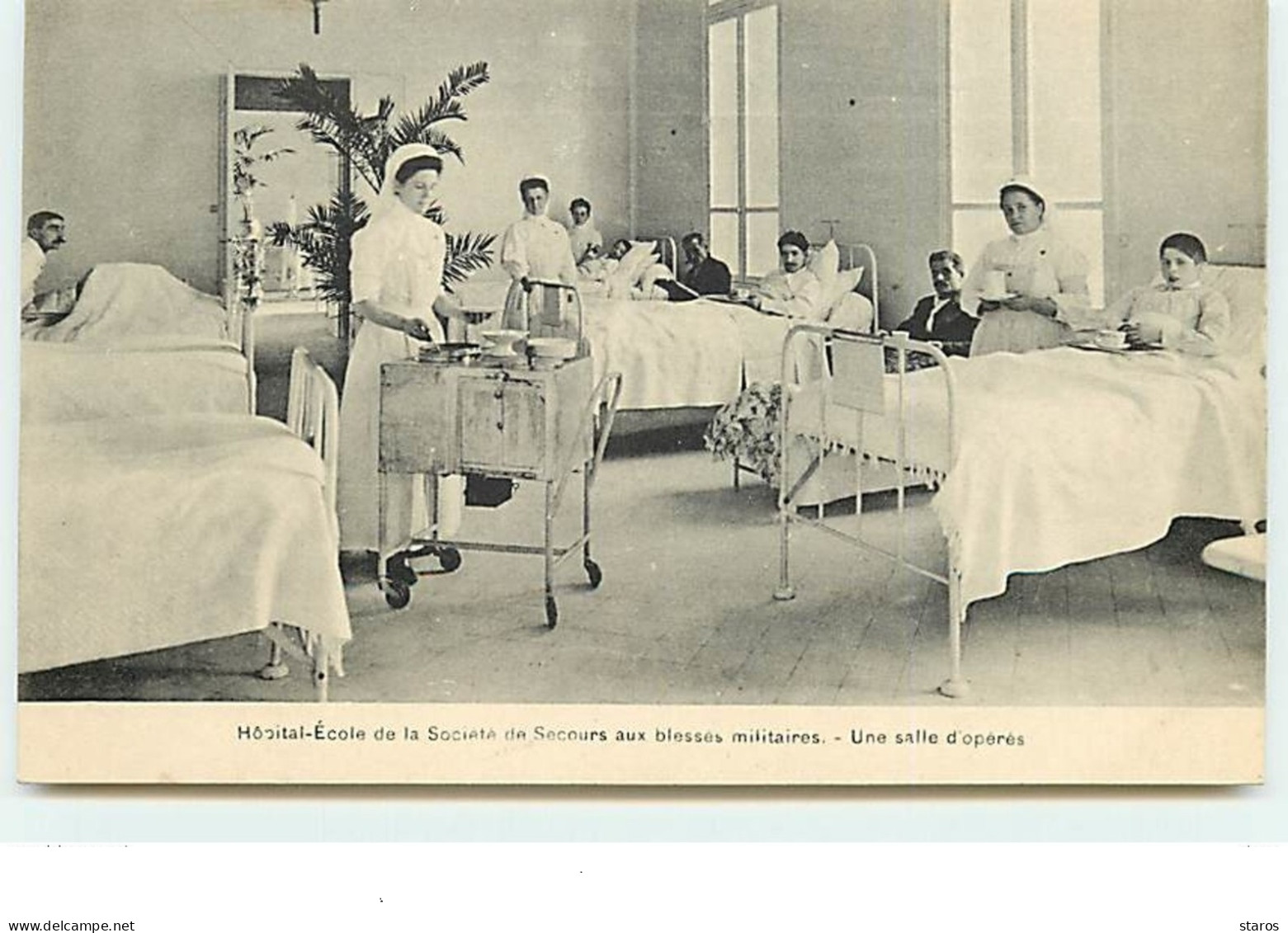 PARIS - Hôpital-Ecole De La Société De Secours Aux Blessés Militaires - Une Salle D'opérés - Santé, Hôpitaux