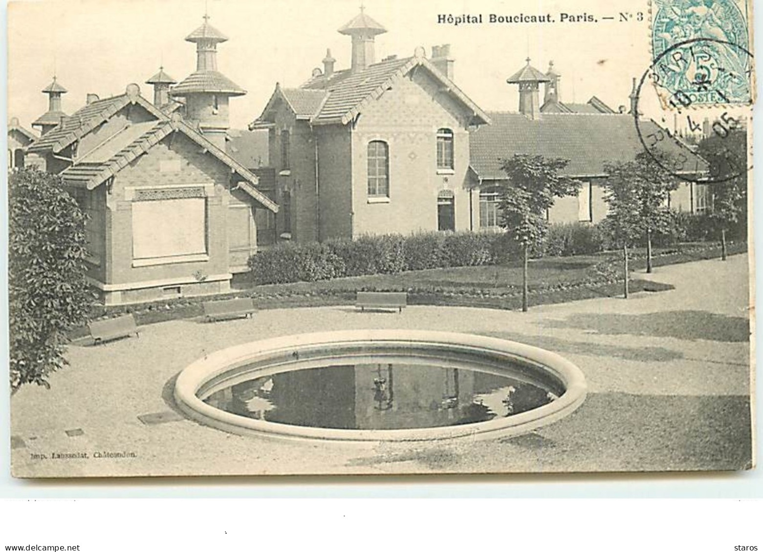 PARIS - Hôpital Boucicaut - N°3 - Santé, Hôpitaux